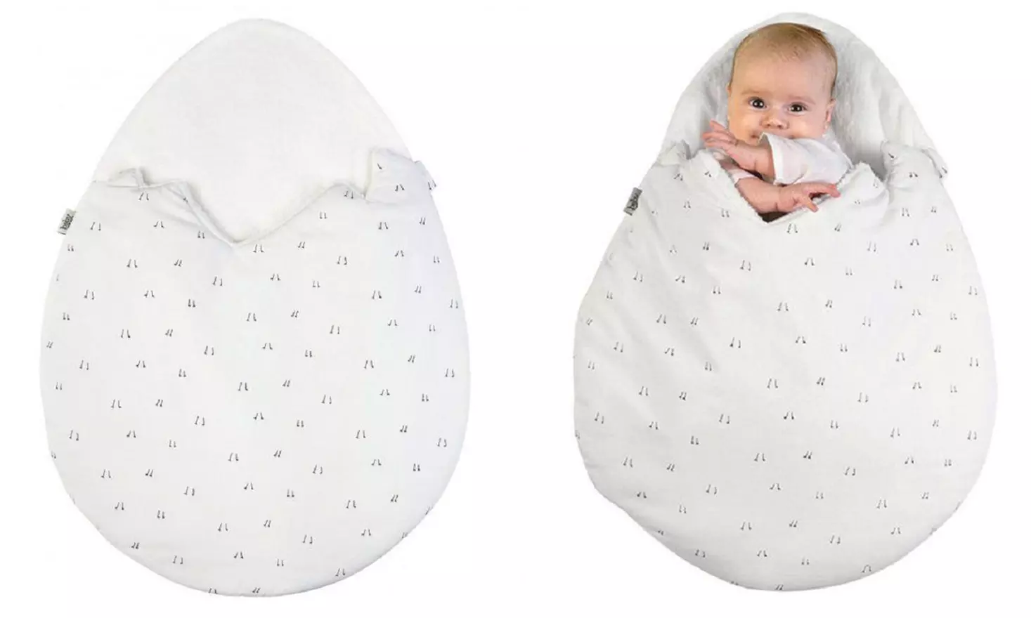Egg-Shaped Baby Swaddling Blanket - Primary Image