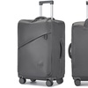 Image 19: KONO Lightweight Soft Shell Suitcase Set TSA Lock Wet/Dey Compartment