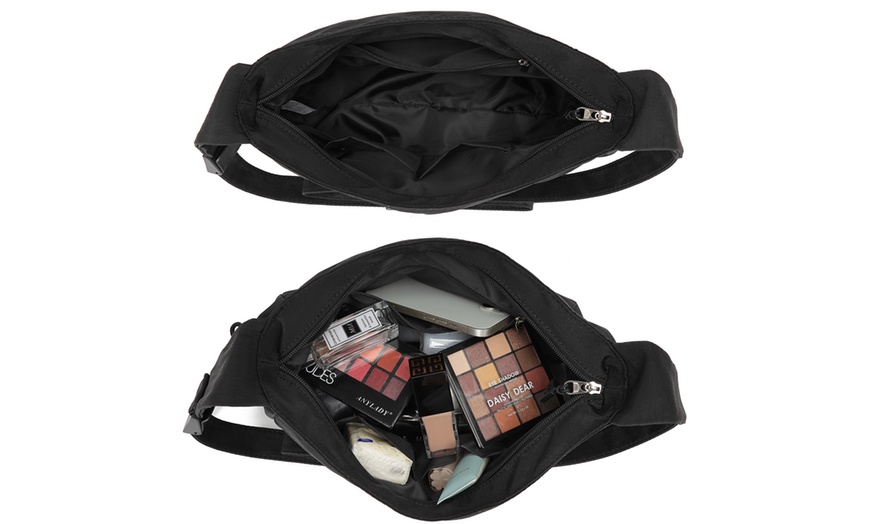 Image 6: Bandolera de estilo casual con correa ajustable y múltiples bolsillos

