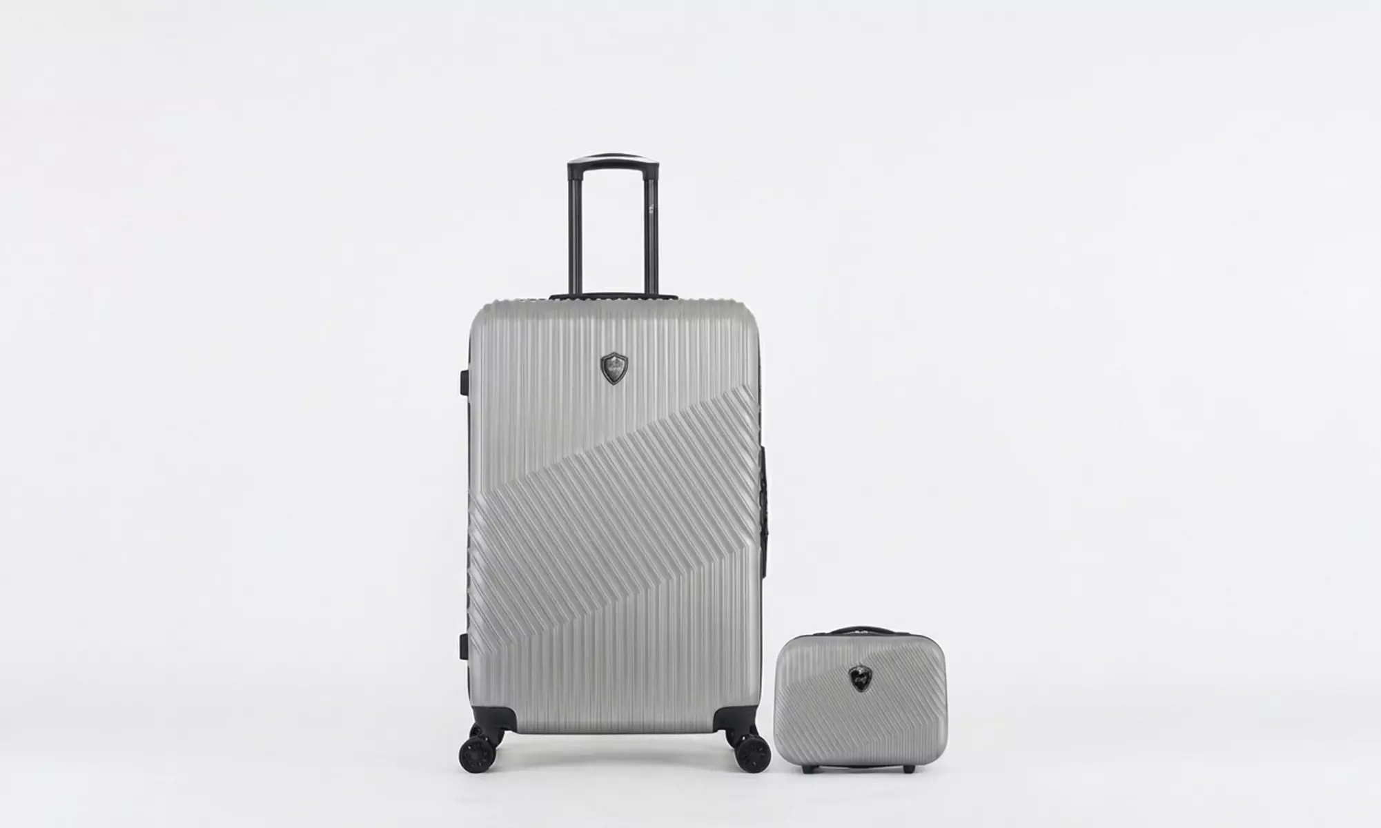 Lot de 2 pièces : grande valise ou valise week-end avec vanity-case