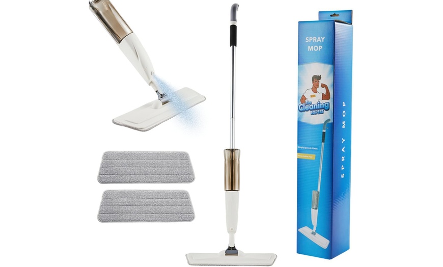 Image 1: The Cleaning Expert Spray Mop Kit with 700ml Tank