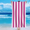 Image 2: Single Jersey Striped Summer Beach or Bath Towel