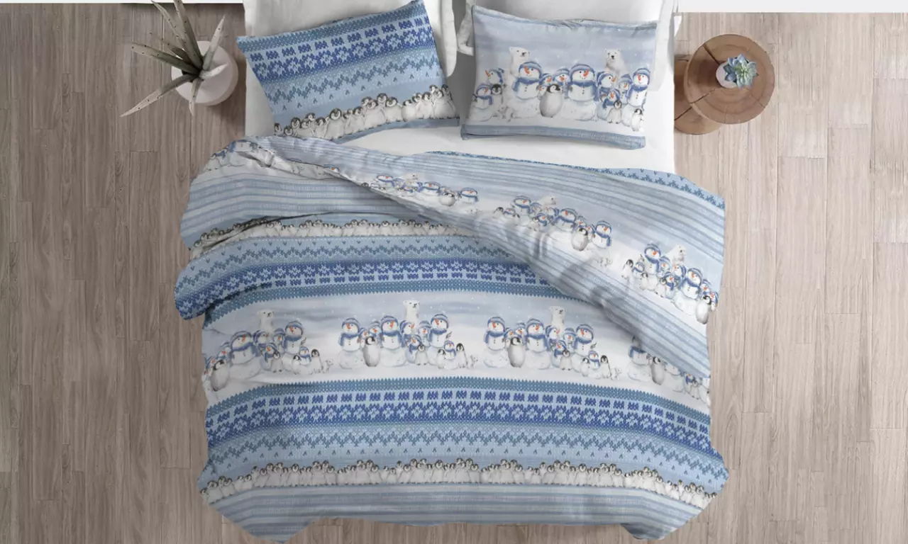 Copripiumino in flanella Fantasie invernali, natalizie, scozzesi