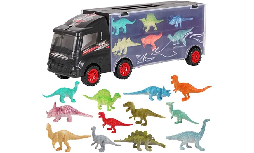 Image 3: Deao Dinosaur Transporter Truck Carrycase 