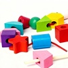 Image 3: 25 Beads Wooden Lacing Toy Set; Educational and Interactive Fun