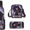 Image 2: 3-Piece Wednesday Adams-Inspired Backpack Set 