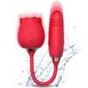 Image 2: 2 in 1 Rose Sucking Vibrator