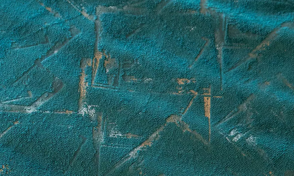 Doppelte Winterdecke aus Samt mit Digitaldruck