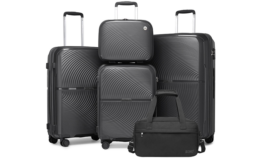 Image 3: Hard Shell Suitcases and Travel Bag Set
