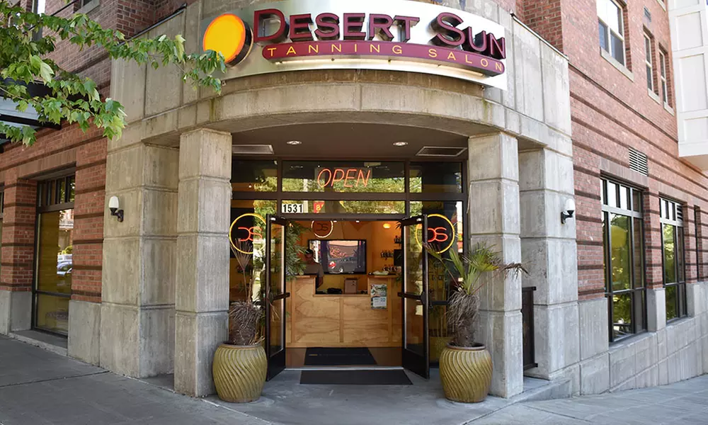 One Week of UV-Tanning Sessions or One Spray-Tan Session at Desert Sun (Up to 91% Off) - Primary Image