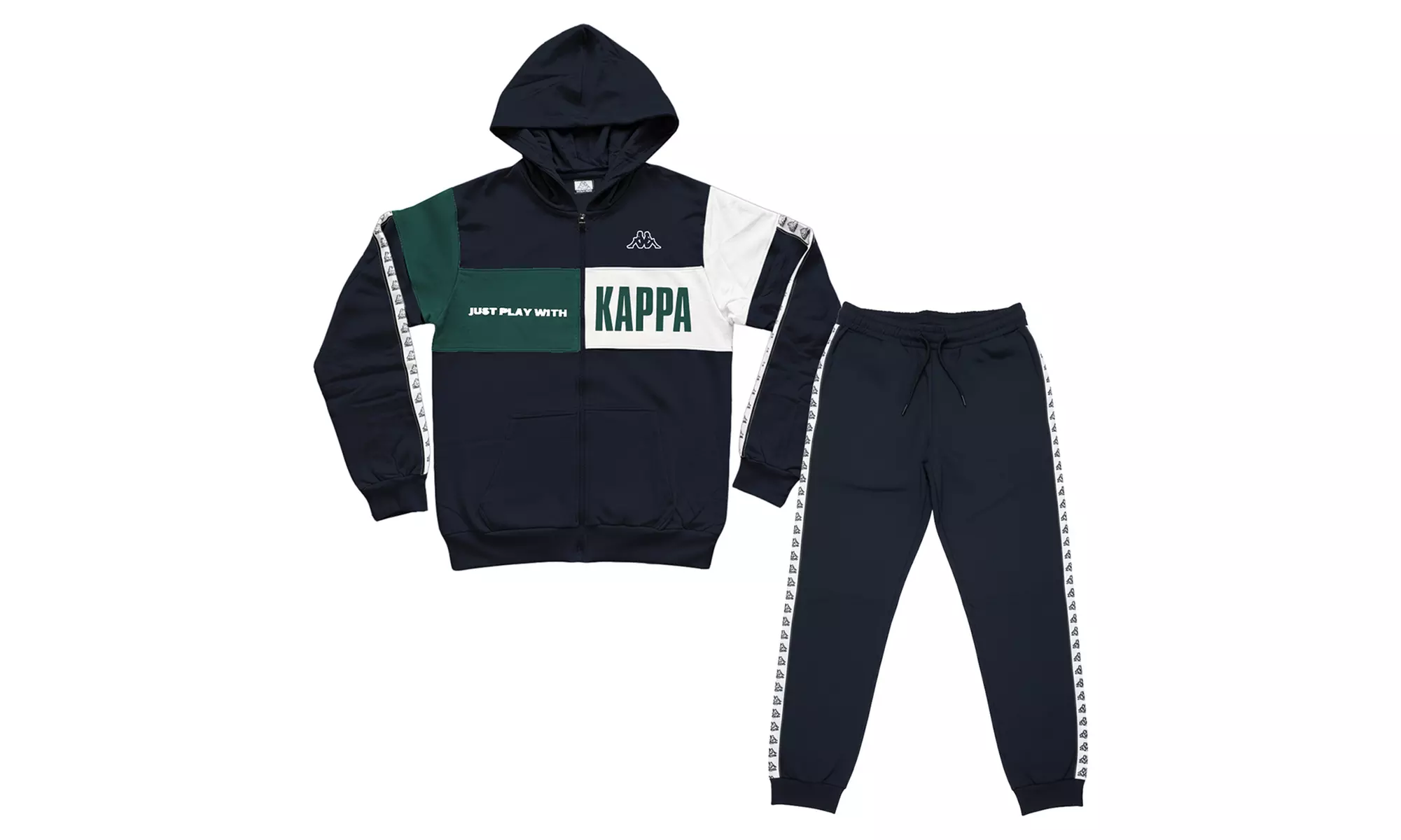 Tuta Kappa ragazzo in cotone felpato