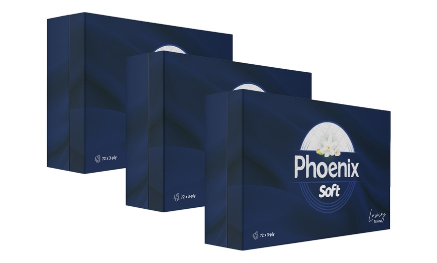 Image 4: 3, 10 or 24 Pack Phoenix Soft Luxury Tissues