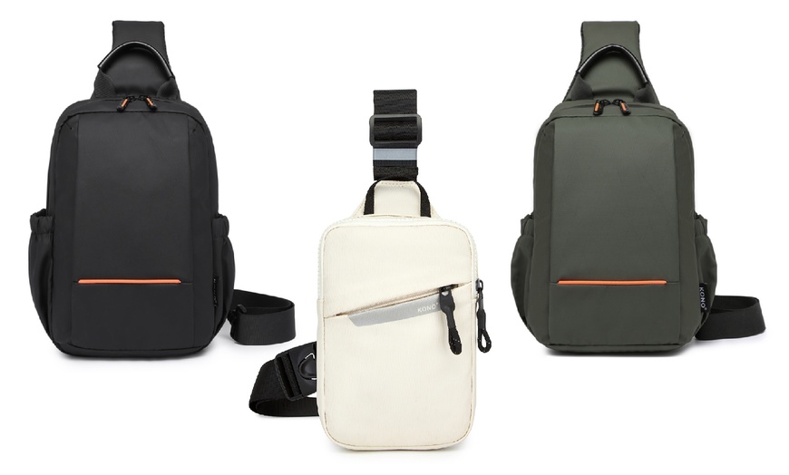 Image 1: Men's Lightweight Dalily Crossbody Bag 