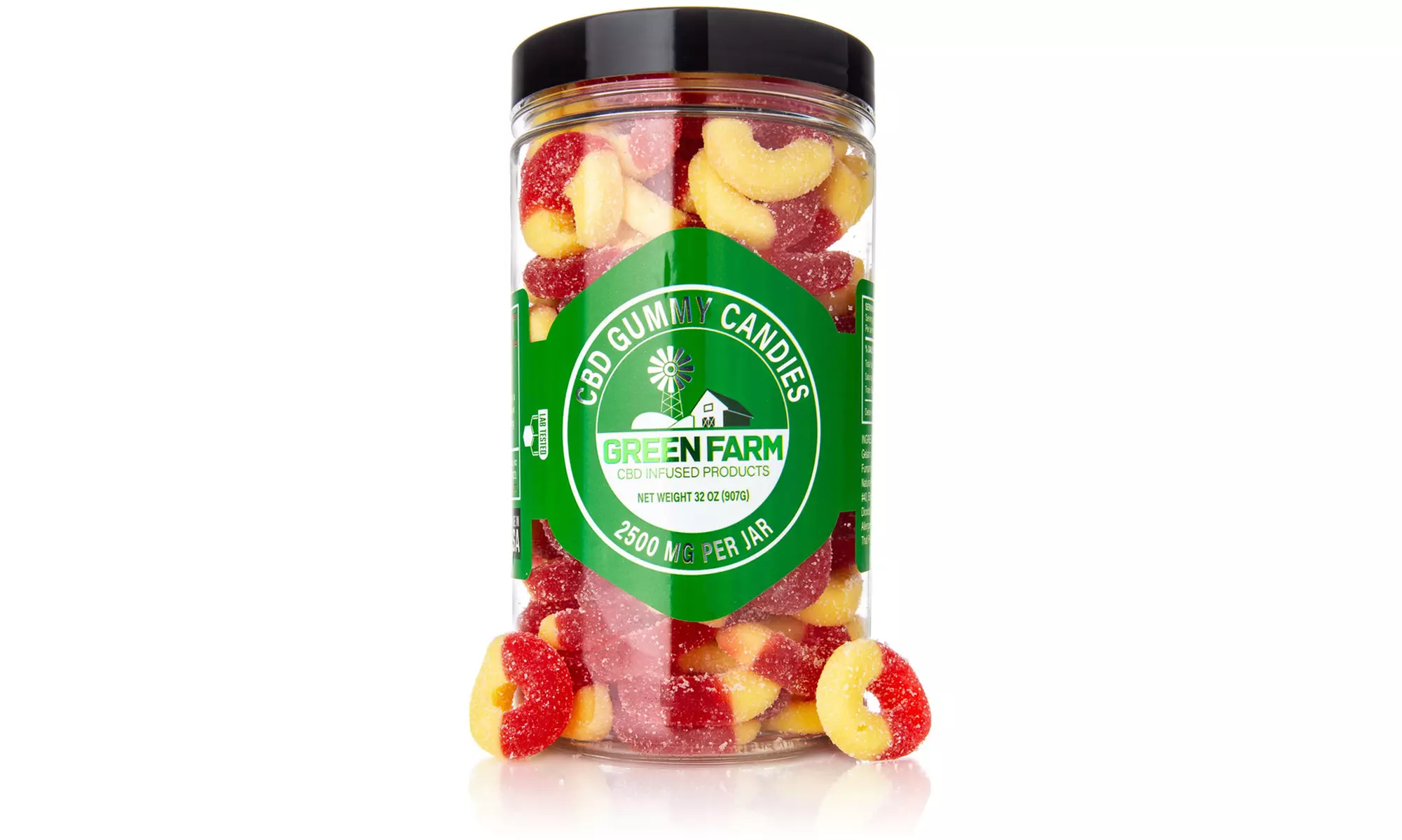 Fruit Flavored Gummies with 100% Organic CBD (500MG - 5000MG) from Green Farm