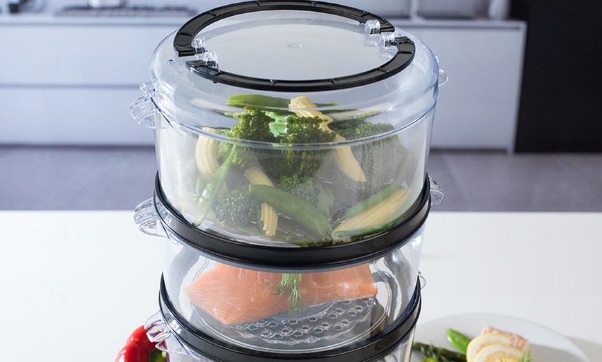 Image 3: Beldray 3-Tier Food Steamer