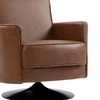 Image 2: HOMCOM Upholstered PU Leather Armchair for Living Room