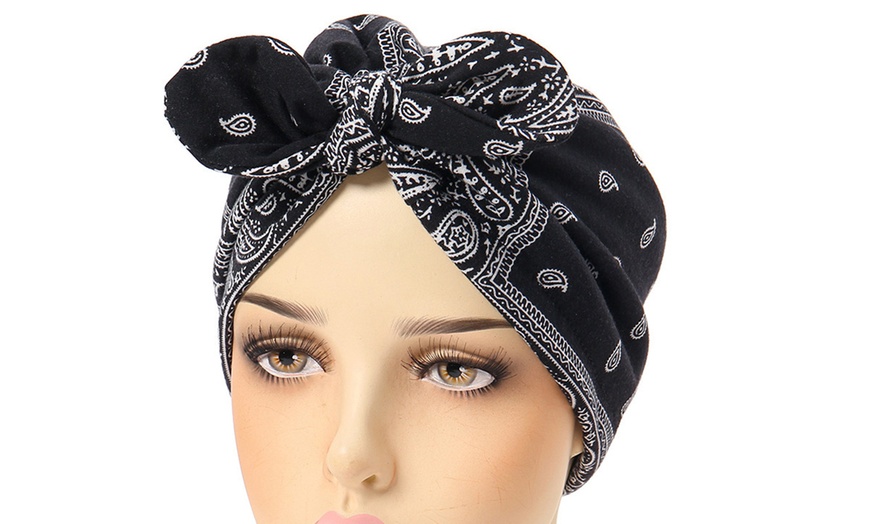 Image 1: Turbante da donna in poliestere