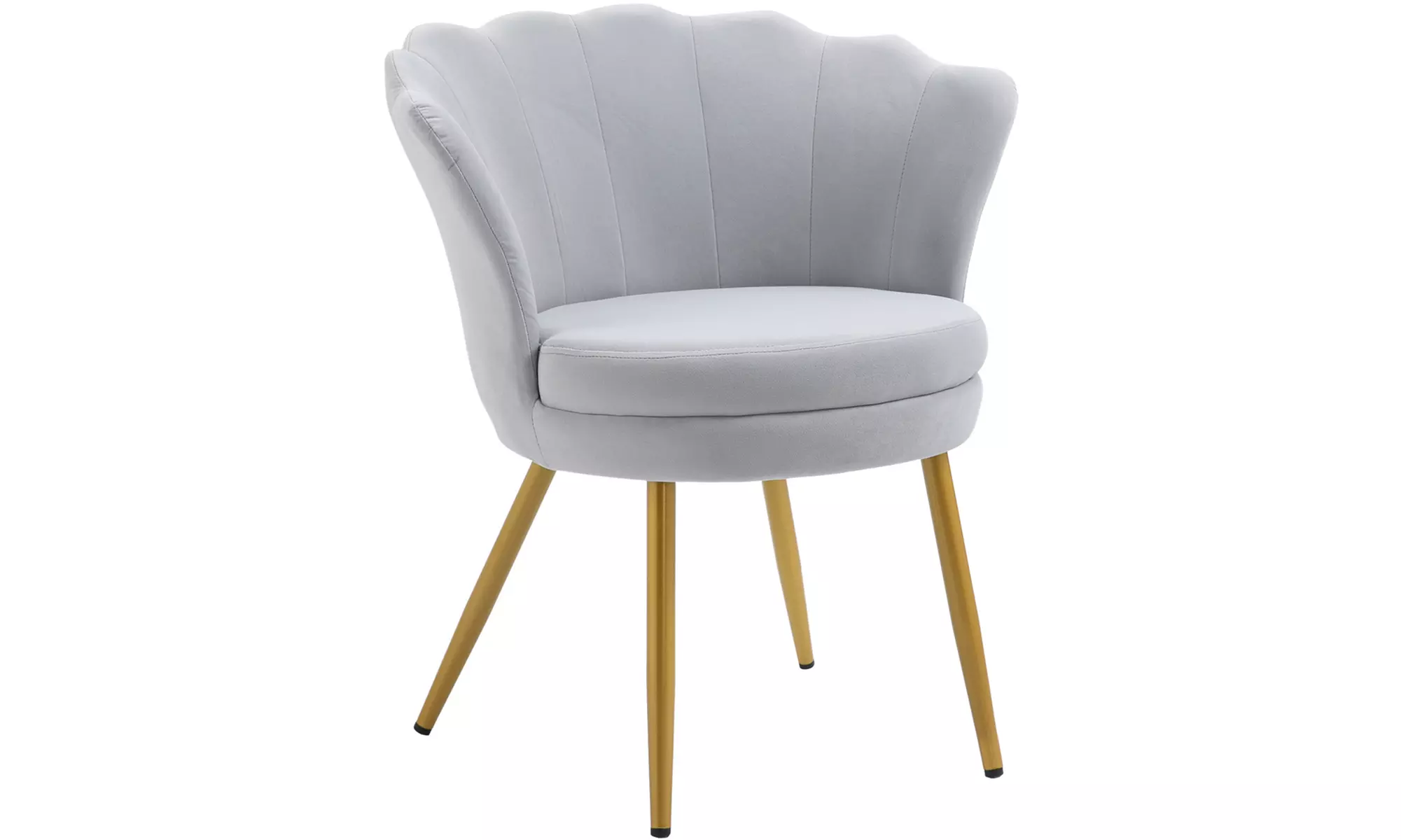 Poltroncina a conchiglia Maddina in velluto