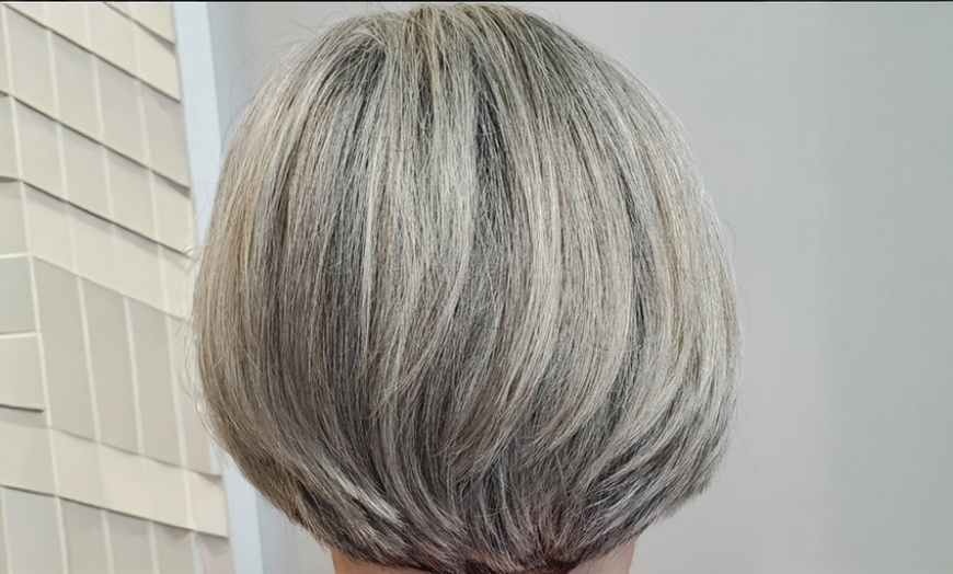 Image 3: Haircut, Blowdry, with Blowout, Ombre, Partial, or Full Highlights