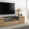 Image 13: Mueble para TV con acabado en roble y opción a chimenea eléctrica
