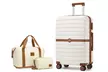 Ensemble de bagages et sacs de voyage crème - Second Medium