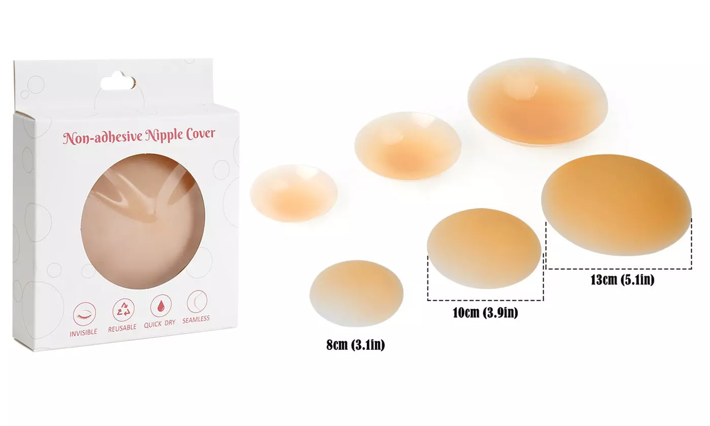 Invisible Silicone Nipple Pasties Reusable Self-Adhesive Breast Covers
