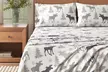 FreshFolds Premium Turkish Cotton Lodge Printed Flannel Sheet Set - Second Medium