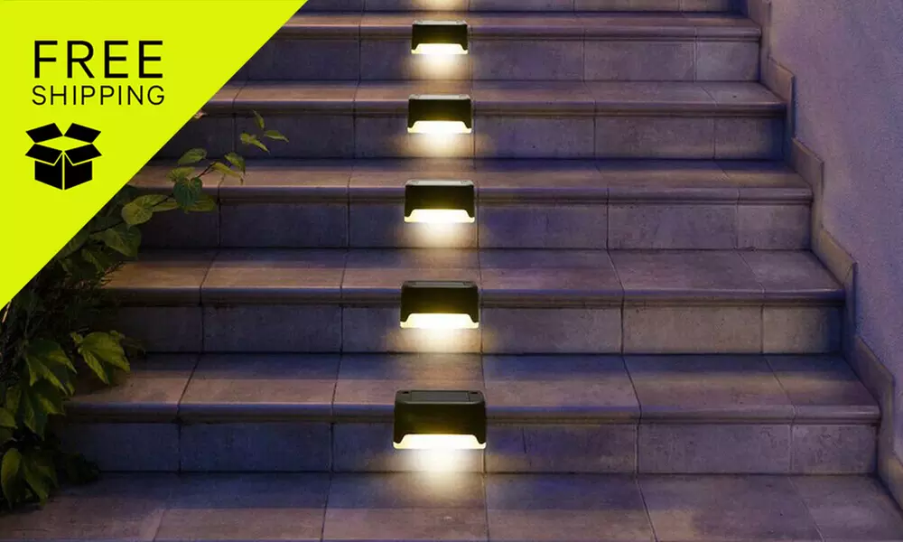 Outdoor Solar Deck Lights x4, x8 Options from Ever Mercantile (Up to 46% Off); Free Shipping - Primary Image