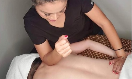 60 Min Couples Massage with Hot Stone, Stream Eye Mask, Foot Massage and Aromatherapy Head Massage - Deluxe Therapeutic Massage & Spa Houston