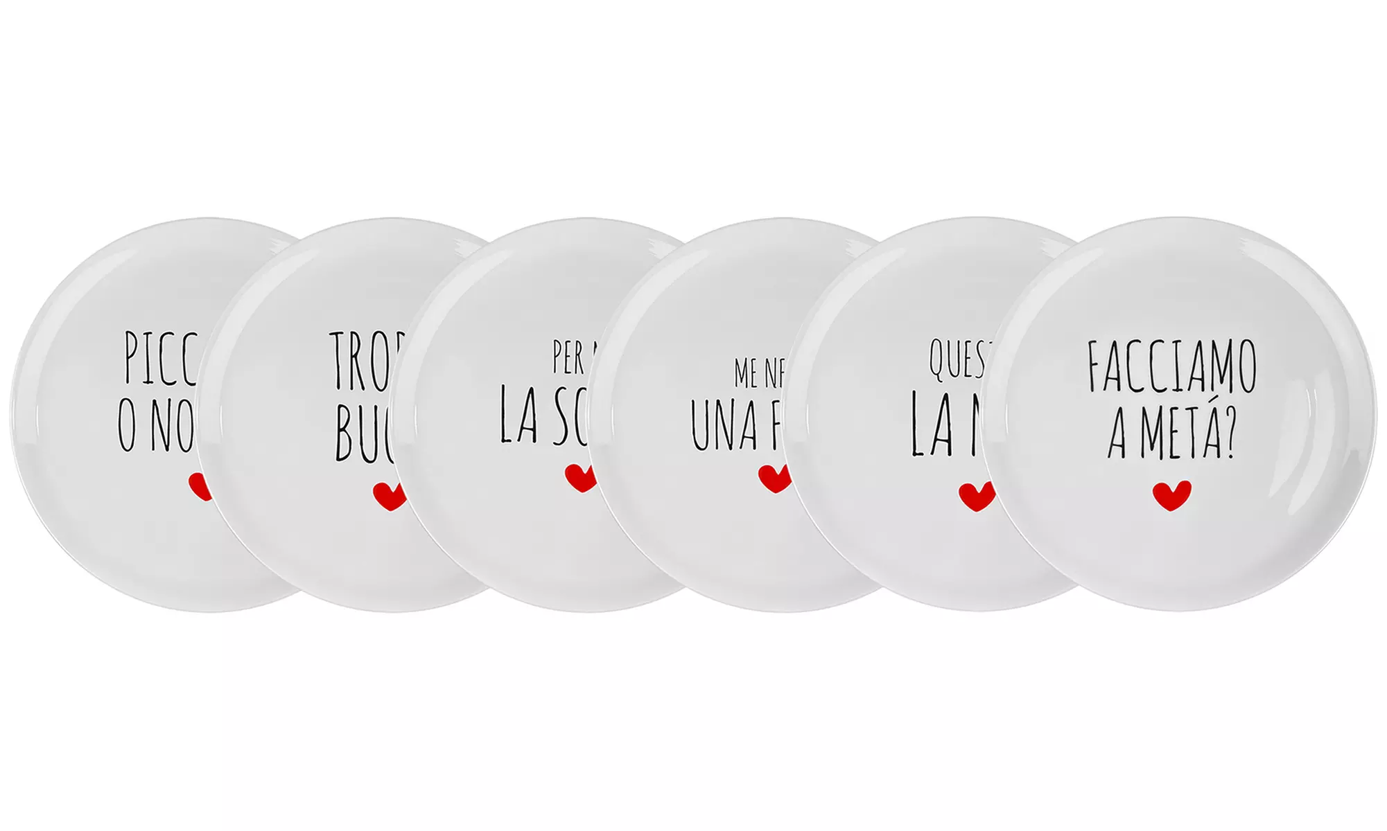 Set di 6 piatti da pizza di 31 cm