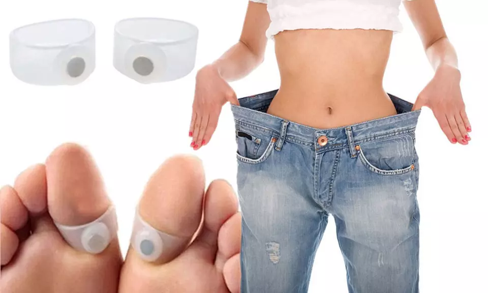 Foot Massager Weight-Loss Magnetic Toe Ring (2-Pack) - Primary Image