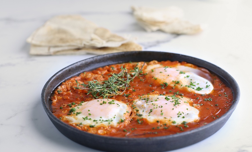 Image 4: Choice of Eggs Benedict, Shakshuka, French Breakfast, Arabic Breakfast