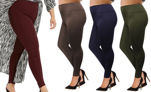 Plus Size Fleece-Lined Leggings