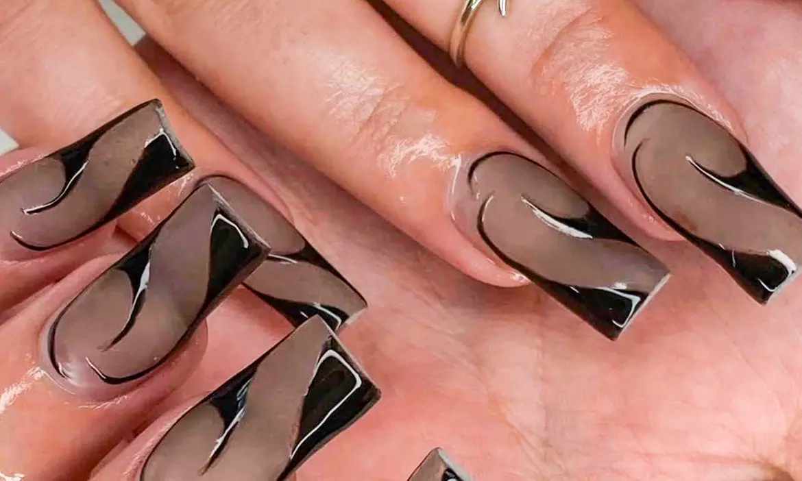 Structured Gel Manicure with Designs OR Acrylic Nails with Designs