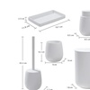 Image 10: Set 6 pezzi accessori bagno coordinati