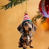 Image 3: 14-Piece Dachshund Dog Christmas Ornaments Set
