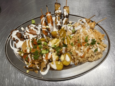 Dîner mezze à partager pour 1 personne - Kali Orexi