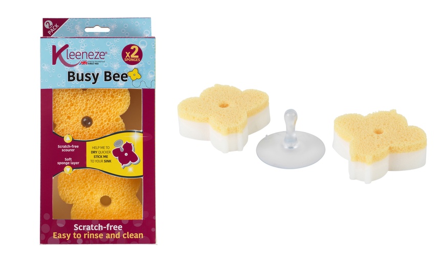 Image 1: Busy Bee Double-Sided Sponges