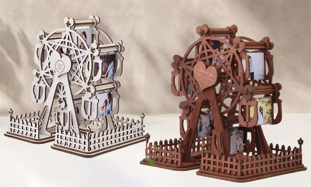 Foto-Riesenrad aus Holz in der Farbe nach Wahl