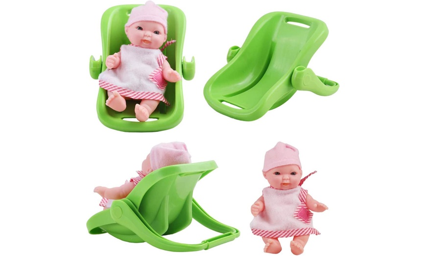 Image 7: Deao Set of 8 Mini 5'' Baby Dolls with Accessories