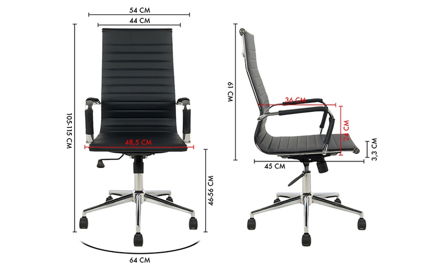 Image 4: Sedia da ufficio ergonomica