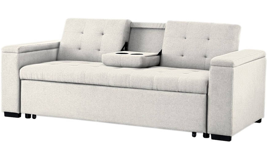 Image 3: Canapé convertible "Tilia" 3 places en tissu Kocoon