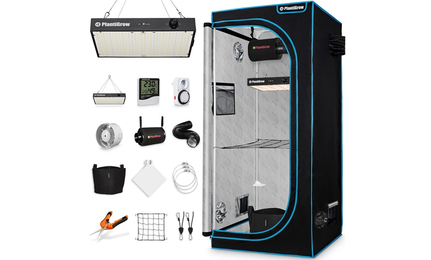 Image 1: Tente de culture avec kit d'accessoires complet de PlantiGrow