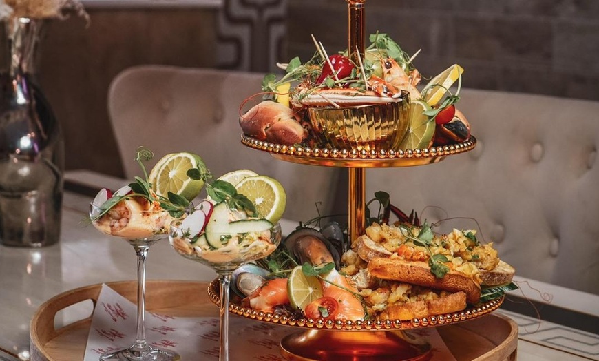 Image 1: Luxury Seafood Afternoon Tea with Optional Prosecco Afternoon Tea