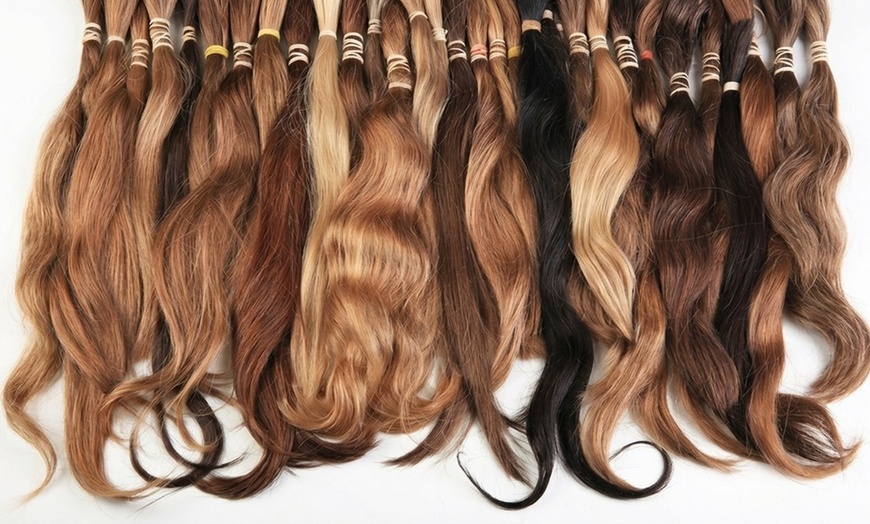 Image 2: Fresh Look w/ Half or Full Head Microlinks Hair Extension Installation