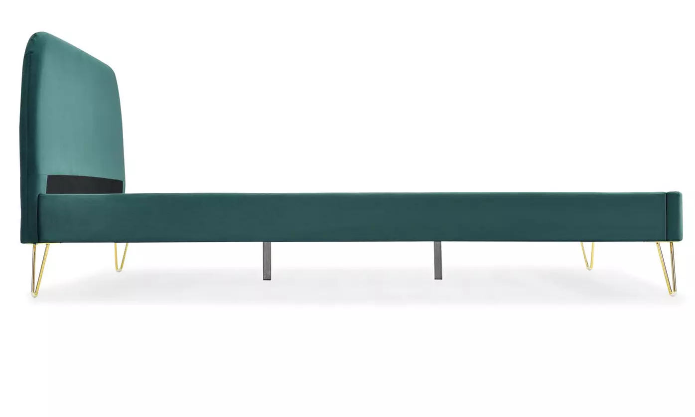 Lit velours "Garbera" 140 x 190 cm ou 160 x 200 cm de Kocoon