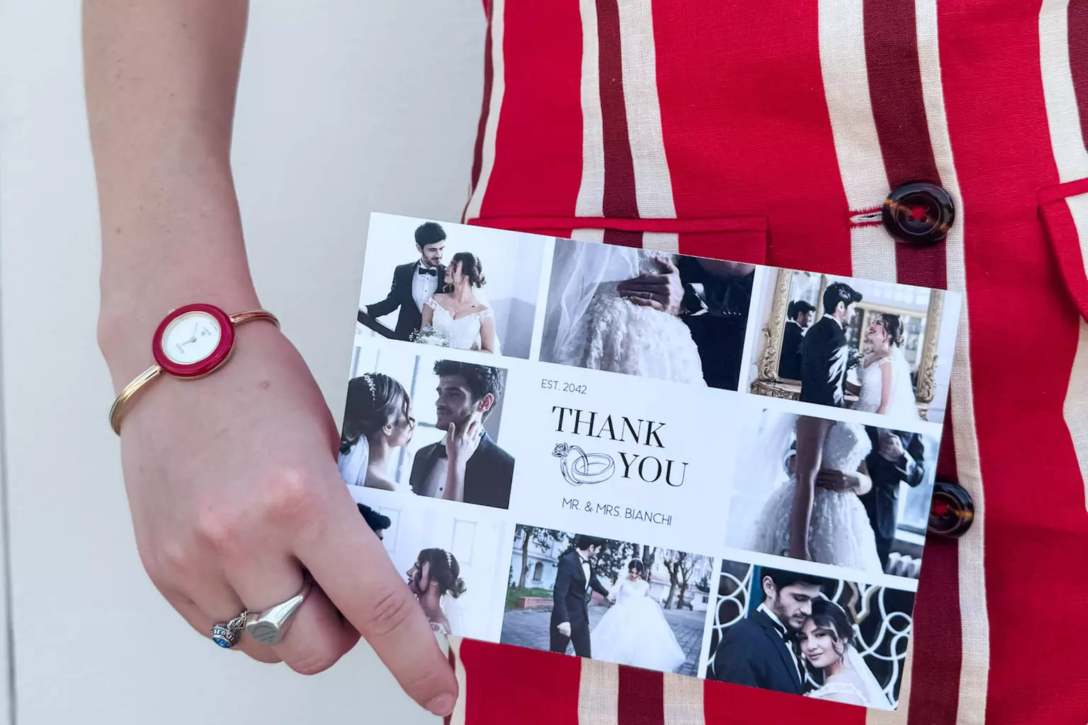 Custom Double-Sided Thank You Cards, 24–200 with Envelopes Included (Up to 57% Off)