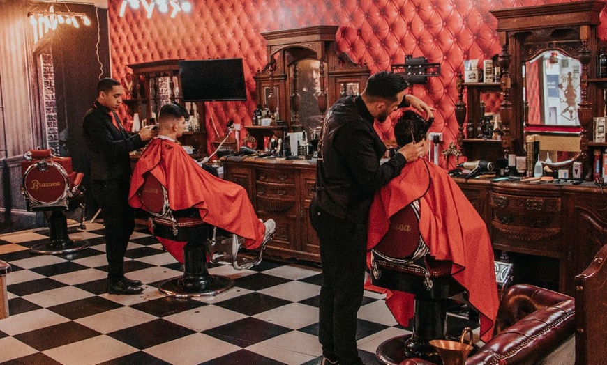 Image 1: Gold, Silver, or Individual Haircut Options – Skin Fades and More