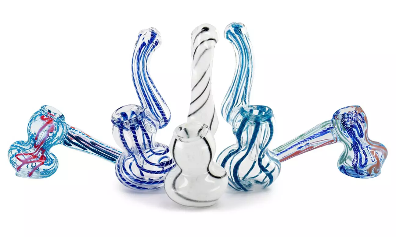 Handblown Glass Bubbler Pipe