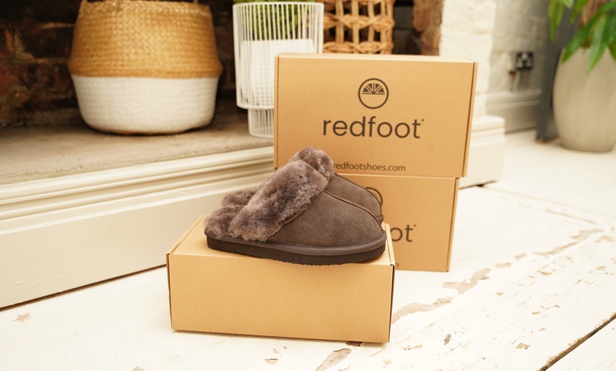 Image 32: Redfoot Ladies Sheepskin Slippers